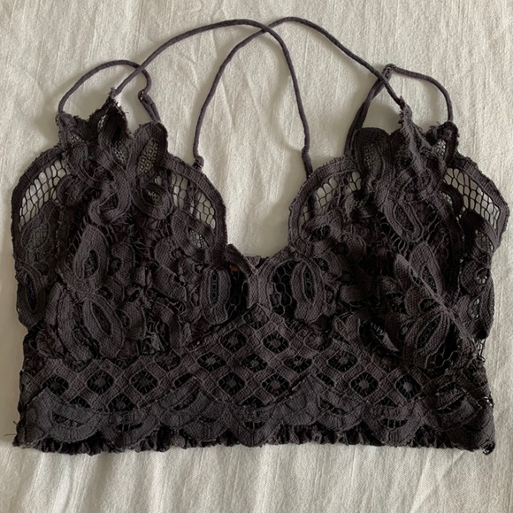 Free People Black Lace Bralette - Picture 1 of 1